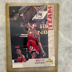 Basketball Trading Card - Red & White Design